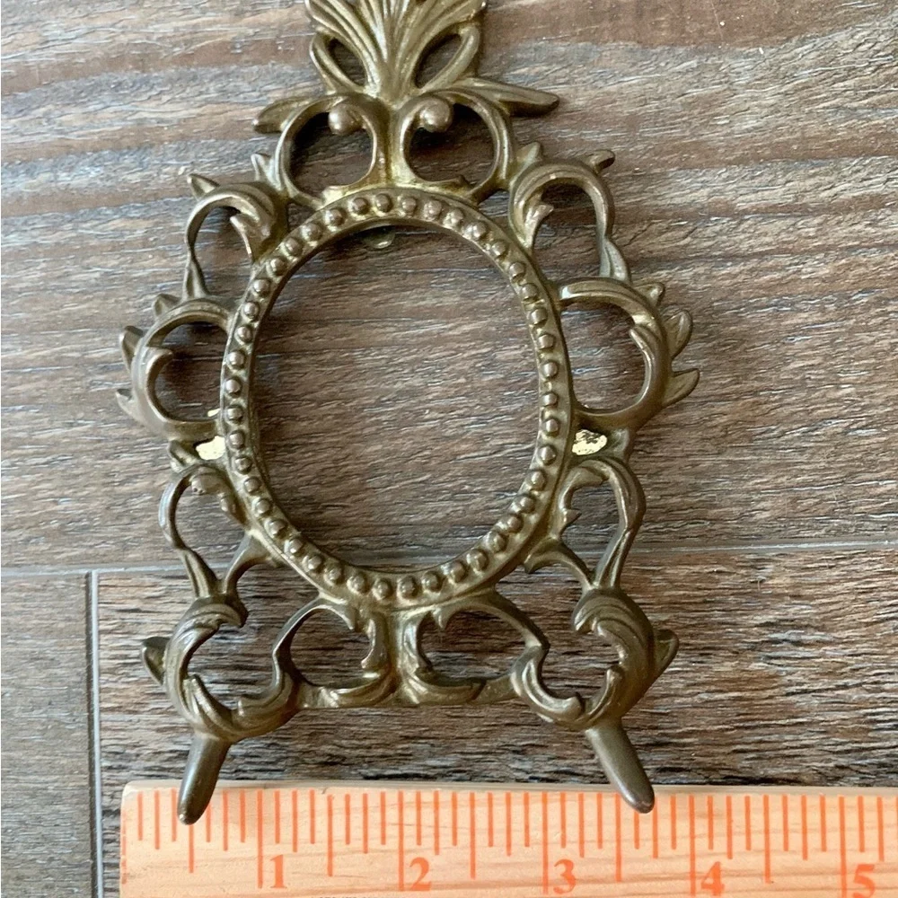 Vintage Brass Ornate Picture Frame 4/7 Inch